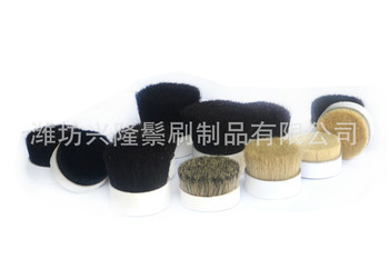 专业销售黑、白、花猪鬃及动物毛鬃刷制品（44-102mm）